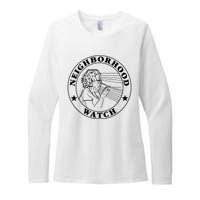 Neighborhood Watch Funny Womens CVC Long Sleeve Shirt