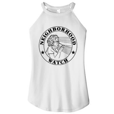 Neighborhood Watch Funny Women's Perfect Tri Rocker Tank