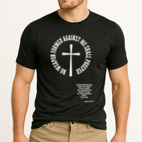 No Weapon Formed Against Me Shall Proser Jesus Is King Christian Cooling Performance Crew T-Shirt