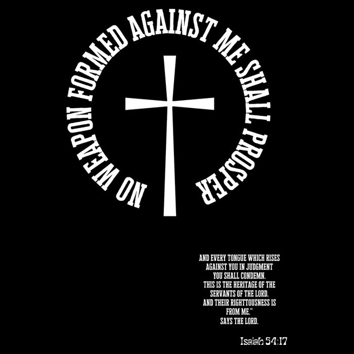 No Weapon Formed Against Me Shall Proser Jesus Is King Christian Button