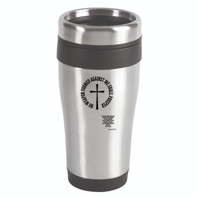 No Weapon Formed Against Me Shall Proser Jesus Is King Christian 16oz Travel Tumbler
