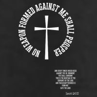 No Weapon Formed Against Me Shall Proser Jesus Is King Christian Golf Towel