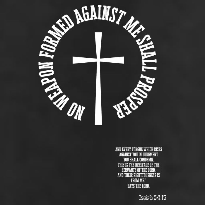 No Weapon Formed Against Me Shall Proser Jesus Is King Christian Golf Towel
