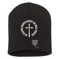 No Weapon Formed Against Me Shall Proser Jesus Is King Christian Short Acrylic Beanie