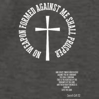 No Weapon Formed Against Me Shall Proser Jesus Is King Christian Vector Backpack