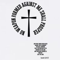 No Weapon Formed Against Me Shall Proser Jesus Is King Christian Garment-Dyed Sweatshirt
