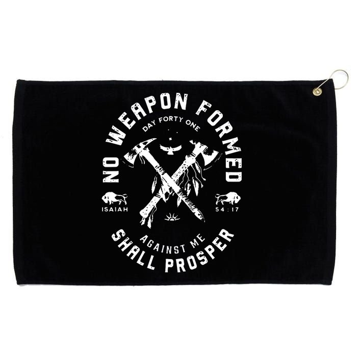 No Weapon Formed Shall Prosper Day Forty One Against Me Grommeted Golf Towel