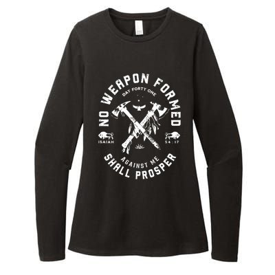 No Weapon Formed Shall Prosper Day Forty One Against Me Womens CVC Long Sleeve Shirt