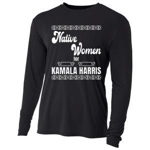 Native Women For Kamala Harris Cooling Performance Long Sleeve Crew