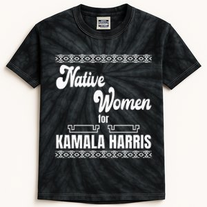 Native Women For Kamala Harris Kids Tie-Dye T-Shirt