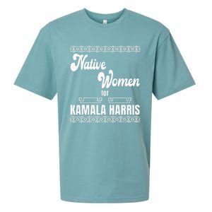 Native Women For Kamala Harris Sueded Cloud Jersey T-Shirt