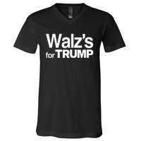 Nebraska WalzS For Trump V-Neck T-Shirt