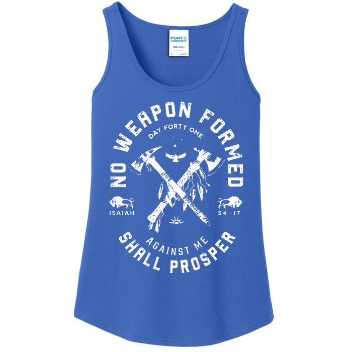 No Weapon Formed Shall Prosper Day Forty One Against Me Ladies Essential Tank