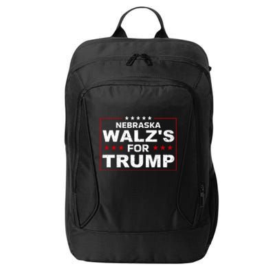 Nebraska WalzS For Trump Trump President 2024 Gift City Backpack