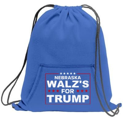 Nebraska WalzS For Trump Trump President 2024 Gift Sweatshirt Cinch Pack Bag