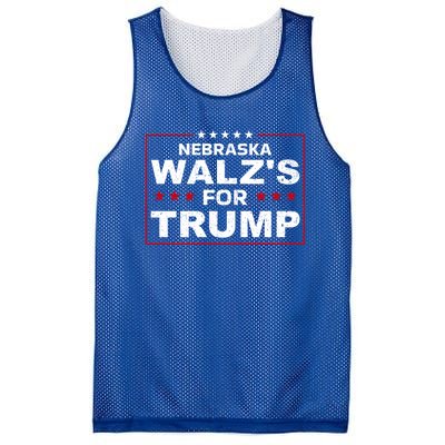 Nebraska WalzS For Trump Trump President 2024 Gift Mesh Reversible Basketball Jersey Tank