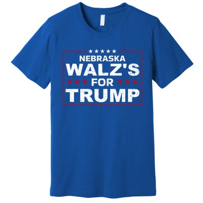 Nebraska WalzS For Trump Trump President 2024 Gift Premium T-Shirt