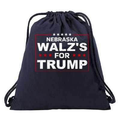 Nebraska WalzS For Trump Trump President 2024 Gift Drawstring Bag