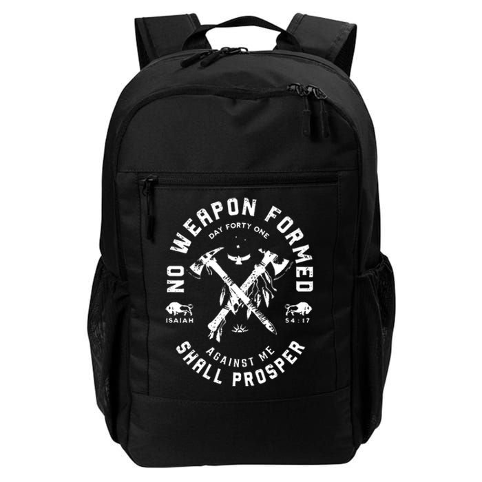 No Weapon Formed Shall Prosper Day Forty One Against Me Daily Commute Backpack