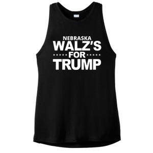 Nebraska WaltzS For Trump Ladies PosiCharge Tri-Blend Wicking Tank