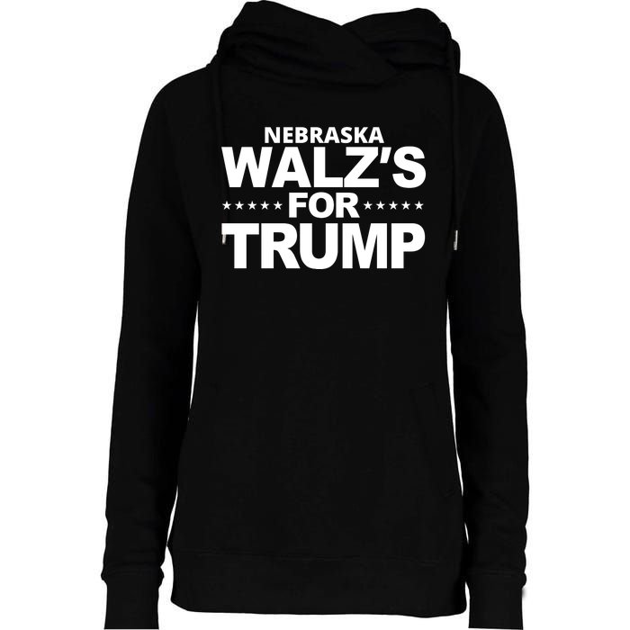 Nebraska WaltzS For Trump Womens Funnel Neck Pullover Hood