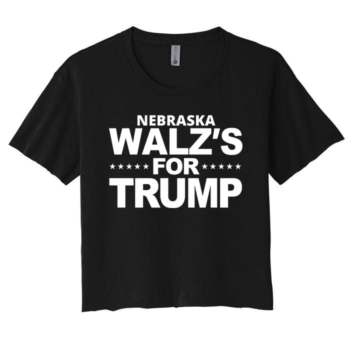 Nebraska WaltzS For Trump Women's Crop Top Tee