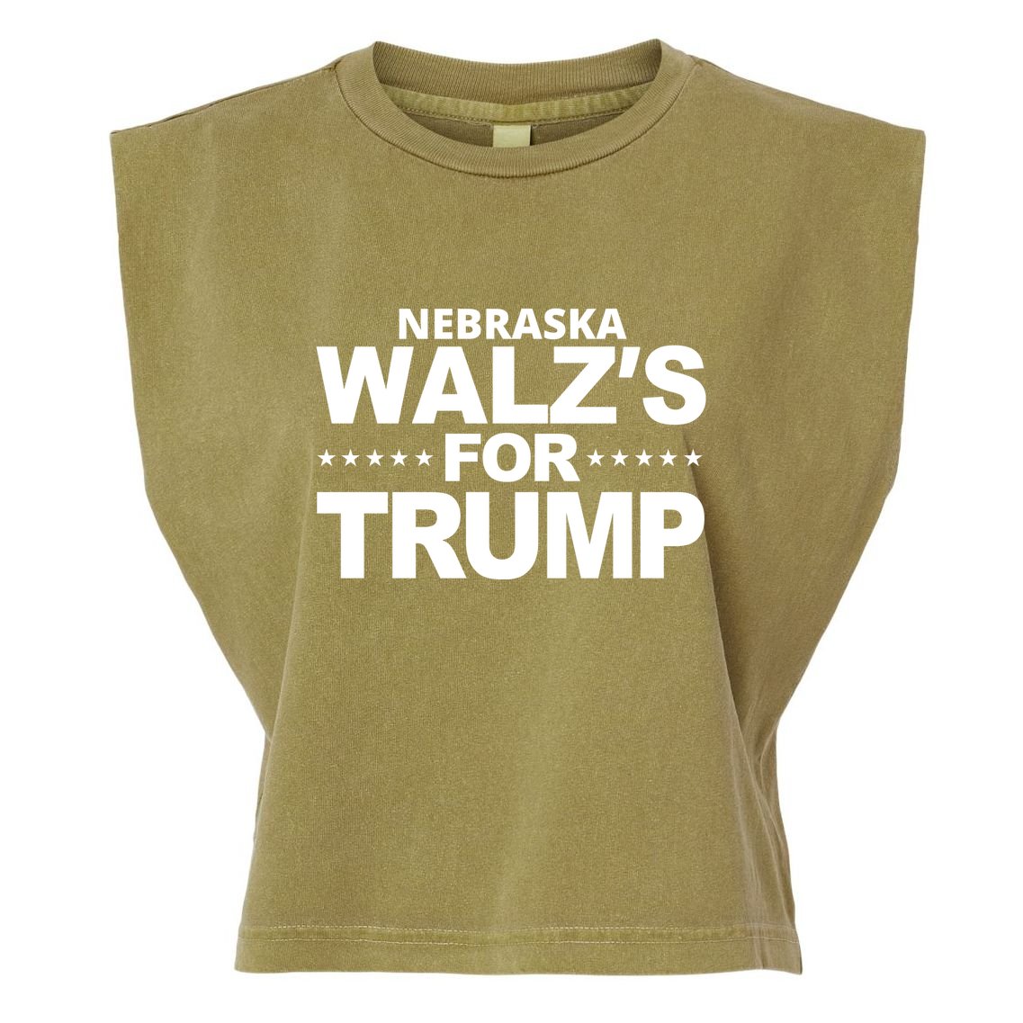 Nebraska WaltzS For Trump Garment-Dyed Women's Muscle Tee