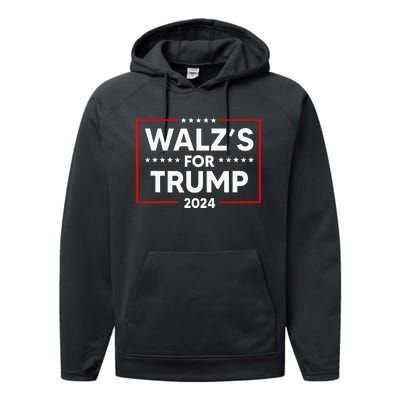 Nebraska WalzS For Trump Performance Fleece Hoodie