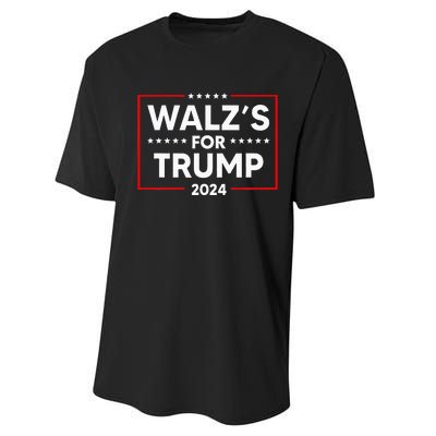 Nebraska WalzS For Trump Performance Sprint T-Shirt