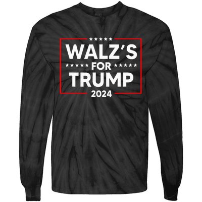 Nebraska WalzS For Trump Tie-Dye Long Sleeve Shirt