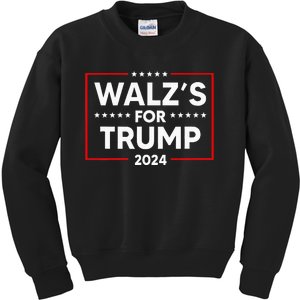 Nebraska WalzS For Trump Kids Sweatshirt