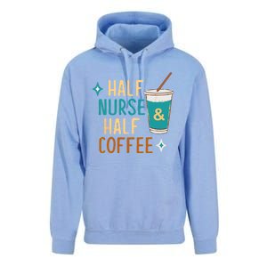 Nurse Week Funny Half Nurse Half Coffee Nursing Gift Unisex Surf Hoodie