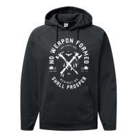 No Weapon Formed Shall Prosper Day Forty One Against Me Performance Fleece Hoodie