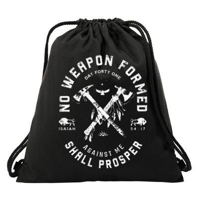 No Weapon Formed Shall Prosper Day Forty One Against Me Gift Drawstring Bag