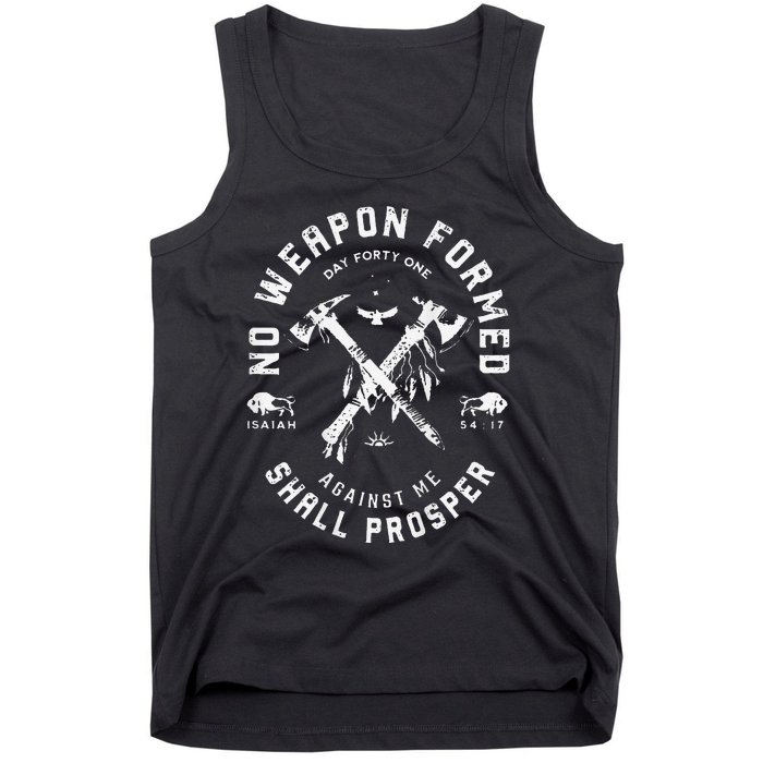 No Weapon Formed Shall Prosper Day Forty One Against Me Gift Tank Top