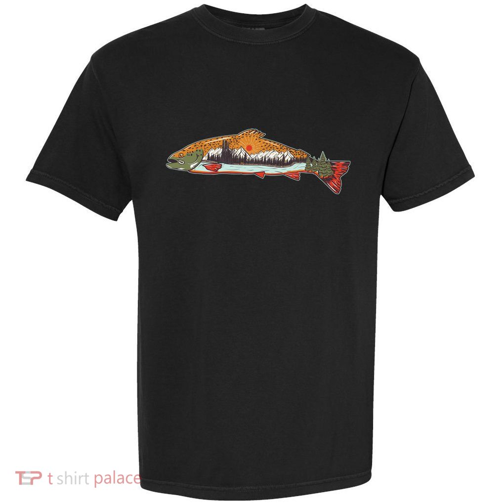 Nature Wilderness Fishing Fan Garment-Dyed Heavyweight T-Shirt
