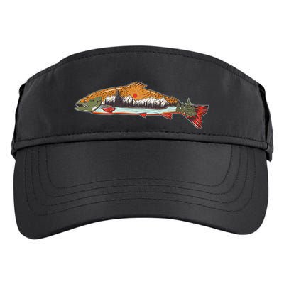 Nature Wilderness Fishing Fan Adult Drive Performance Visor