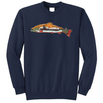 Nature Wilderness Fishing Fan Tall Sweatshirt