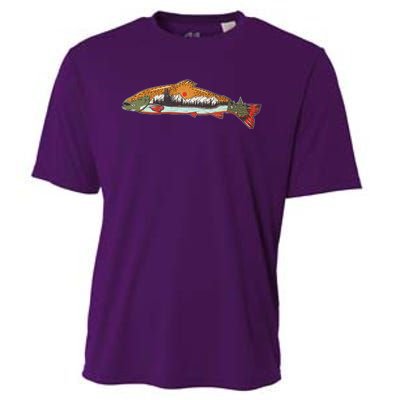 Nature Wilderness Fishing Fan Cooling Performance Crew T-Shirt