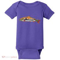 Nature Wilderness Fishing Fan Baby Bodysuit