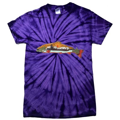 Nature Wilderness Fishing Fan Tie-Dye T-Shirt