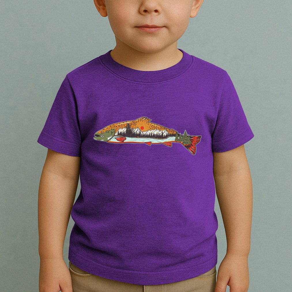 Nature Wilderness Fishing Fan Toddler T-Shirt