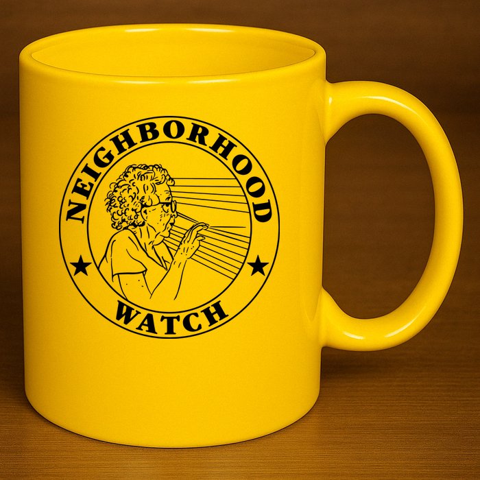 Neighborhood Watch Funny 11oz C Handle Ceramic Mug