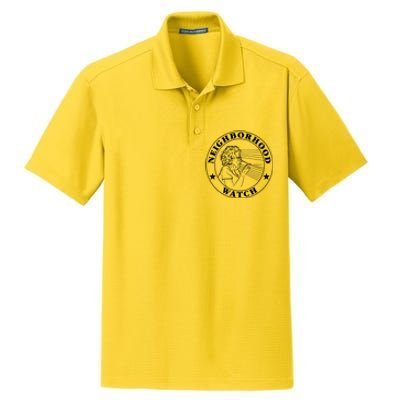 Neighborhood Watch Funny Dry Zone Grid Polo