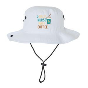 Nurse Week Funny Gift: Funny Half Nurse Half Coffee Nurse Funny Gift Cute Gift Legacy Cool Fit Booney Bucket Hat