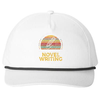 Novel Writer Funny Author Graphic Snapback Five-Panel Rope Hat