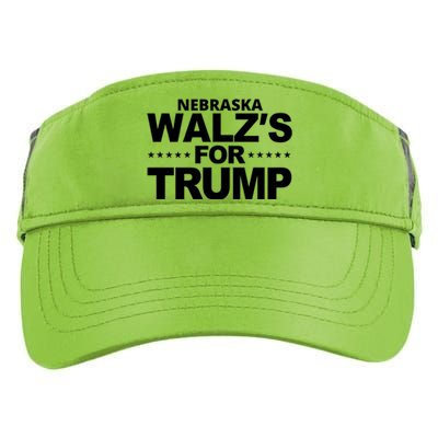 Nebraska Walzs For Trump Political Adult Drive Performance Visor