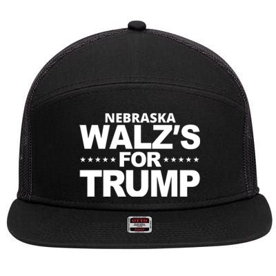 Nebraska Walzs For Trump Political 7 Panel Mesh Trucker Snapback Hat