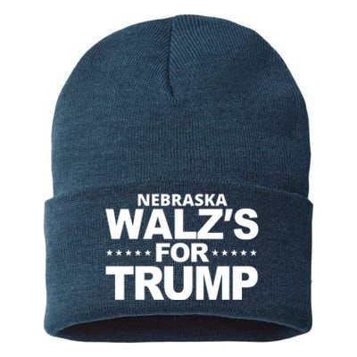 Nebraska Walzs For Trump Political Sustainable Knit Beanie