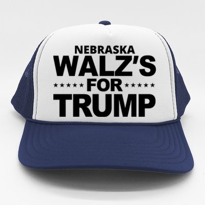 Nebraska Walzs For Trump Political Trucker Hat